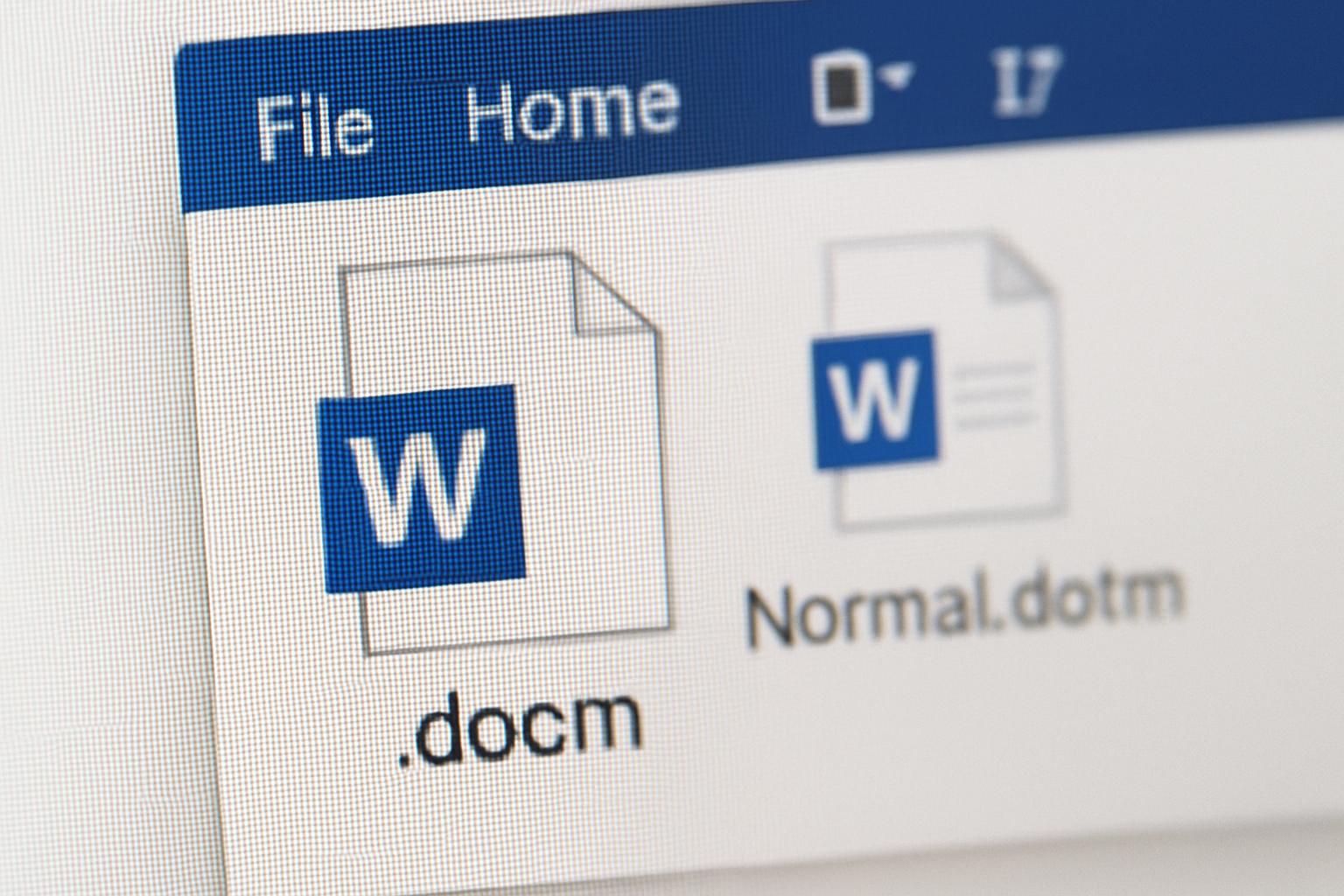 Macros in Word are usually stored in several places. Locally in a specific document, they are saved as part of a file with the .docm extension. Global macros can be stored in the Normal.dotm template or in custom templates (.dotm).фото